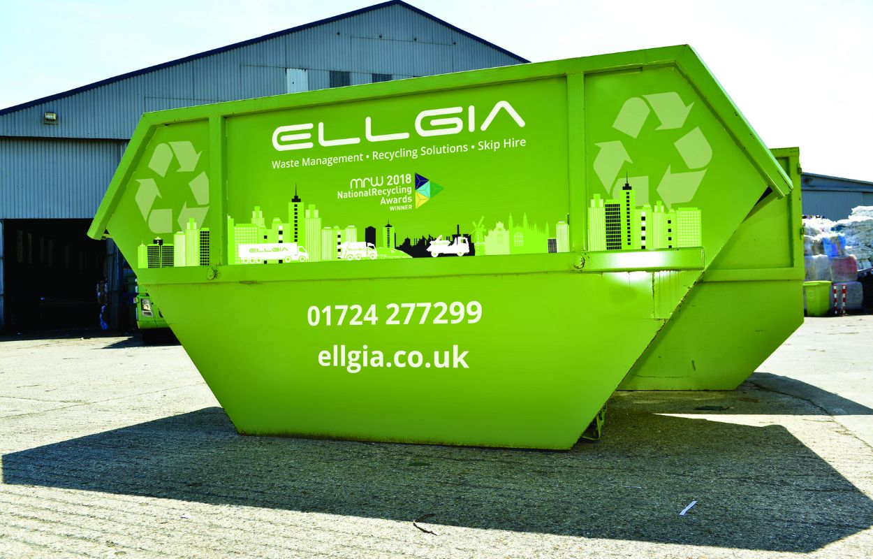 Skip and Container Refurb to Lime Green By Elgia