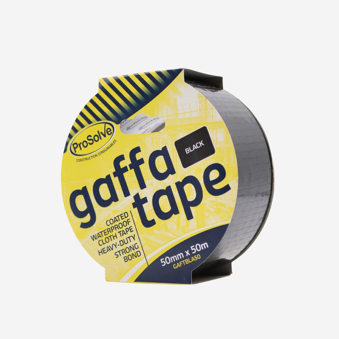 Ultrimax Gaffa Cloth Tape - Black - 50mmx50m