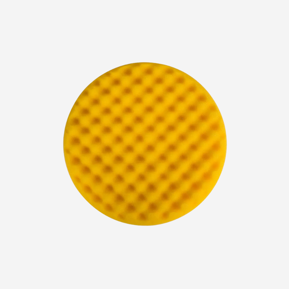 Mirka Polishing Foam Waffle Pad - Yellow - 150mm (2)